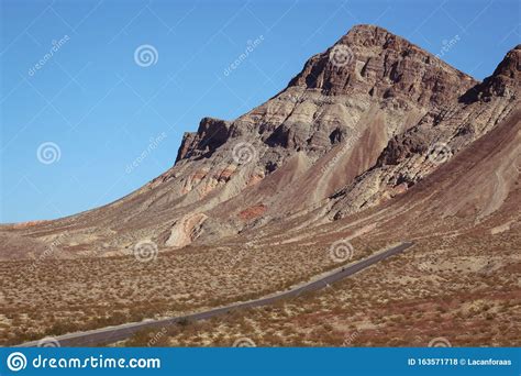 Scenic Highway In The Desert Of Lake Mead National Recreation Area