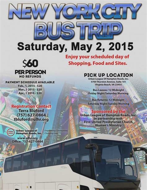 Bus Trip Flyer Template Arts Arts