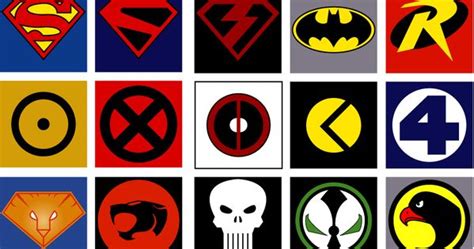 Emblems 884×1587 Superherovillains And Comic Logos And Emblems