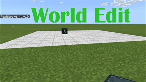 World Edit In Minecraft Tutorial On How To Fill A Large Area Youtube