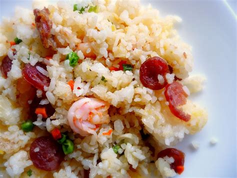 I am using barbecue pork for this dish, just like the original; The Red Gingham: Yang Chow Fried Rice