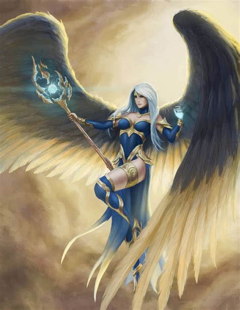 Commission Winged Spellcaster By Captdiablo Fantasy Character Design Fantasy Art Women