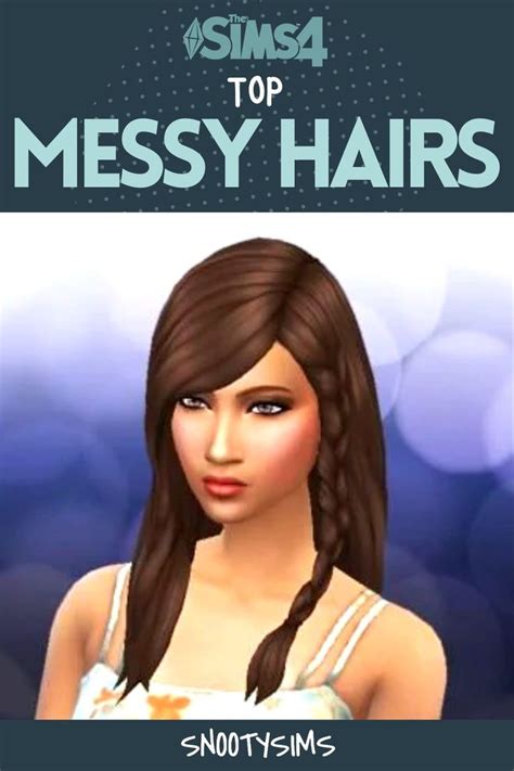 Sims 4 Messy Hair In 2022 Messy Hairstyles Classy Hairstyles Long