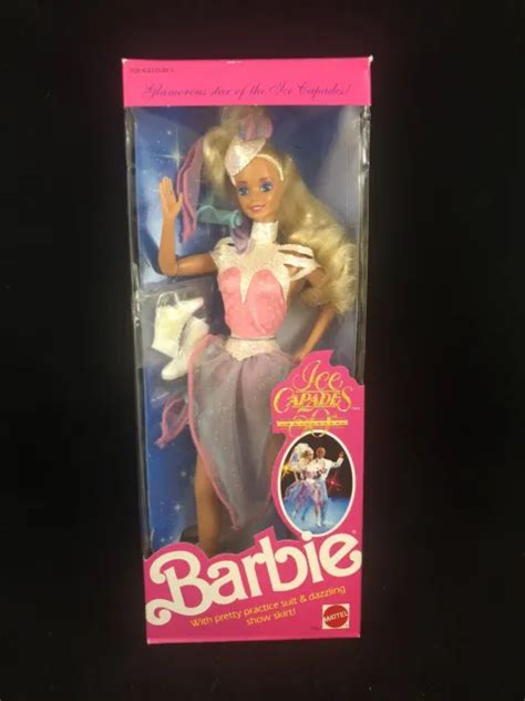 barbie ice capades 50th anniversary barbie doll 1989 mattel 7365 vintage nrfb 23 00 picclick