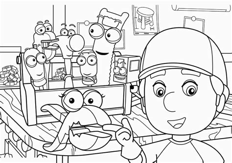 Free Printable Handy Manny Coloring Pages