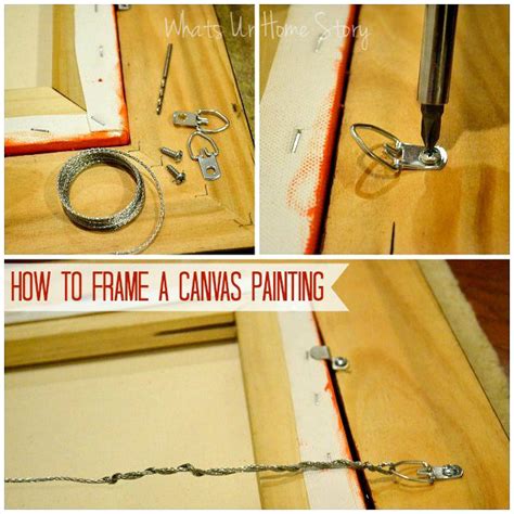 Since canva's templates are already attractive and easy to read. How to Frame a Painting | Whats Ur Home Story