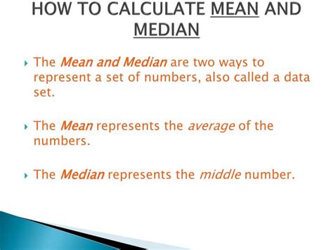 Ppt How To Calculate Mean And Median Powerpoint Presentation Free