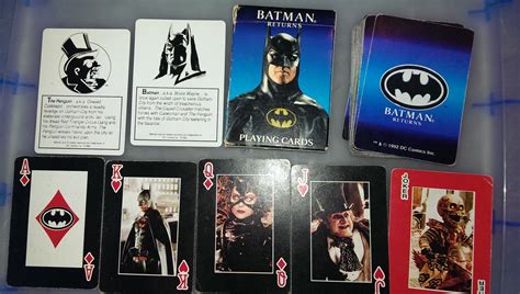 These are cards that are fit for the dark knight himself and styled like the rest of his toys. Batman Returns playing cards. I forgot I had these. : batman