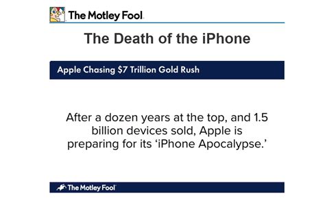 His brother, tom, tends to focus more on valuation — david is the one who likes buying rule breaker companies that are changing the. Motley Fool's "Death of the iPhone" Stock - Exposed ...