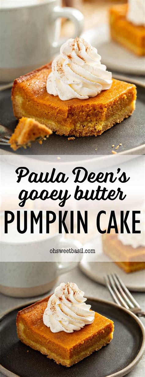 Two Slices Of Pumpkin Cake With Whipped Cream On Top And The Rest Of