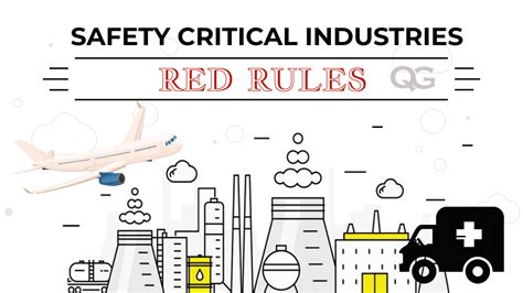 Red Rules In Safety Critical Industries Quality Gurus