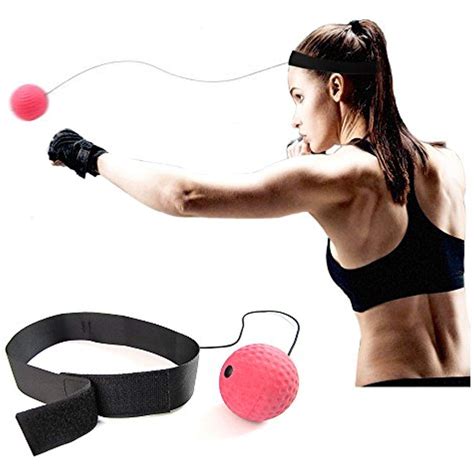 cocoplaza boxing reflex ball with headband fight ball portable speed reaction kit punching focus