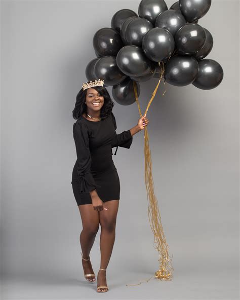All Black With A Touch Of Gold Th Birthday Photoshoot Th Birthday
