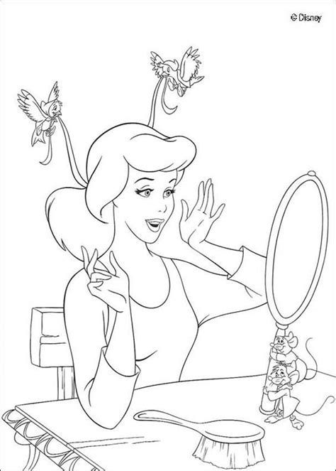 Also it's make to spend a. Cinderella and mirror coloring pages - Hellokids.com