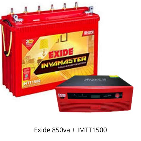 Exide 850va Home Inverter Ups Inva Master Imtt1500150ah Battery