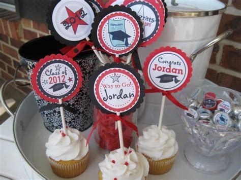 With plenty of advance planning, your district can deliver a meaningful online event. Graduation Cupcake Toppers high school by Cupcakeqtscelebrate | Graduation cupcake toppers ...
