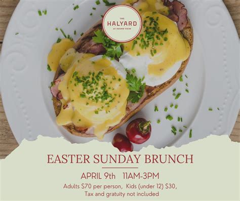 Apr 9 Easter Sunday Brunch Buffet At The Halyard Restaurant North