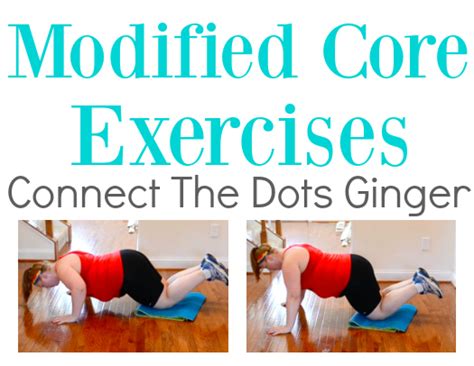 Connect The Dots Ginger Becky Allen Plus Size Fitness Modified Core Exercises