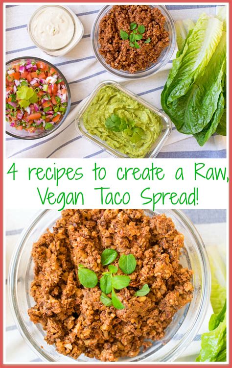 In this article, you'll find many recipes to get started and enjoy your raw meals. Super Easy Vegan Tacos! (Raw + GF) | Recipe | Raw vegan ...