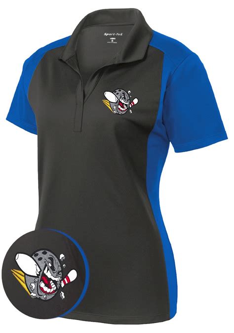 Bowling Polo For Women V Neck Athletic Shirt Bowling Concepts