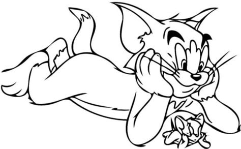 Tom And Jerry Face Coloring Pages Turkau