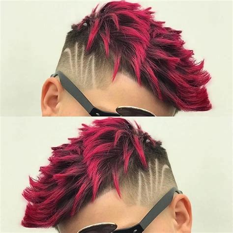 Red And Black Hair Styles Men