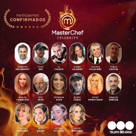 Chef and restaurateur john torode and food writer and ingredients expert gregg wallace search for the country's top celebrity chef. Masterchef Celebrity Argentina: participantes famosos ...