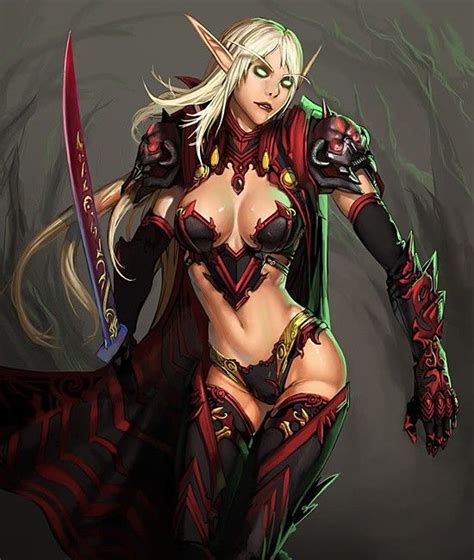 Wow Blood Elf Fanart Female Blood Elf Blood Elfs Warcraft Art World Of Warcraft Elfa