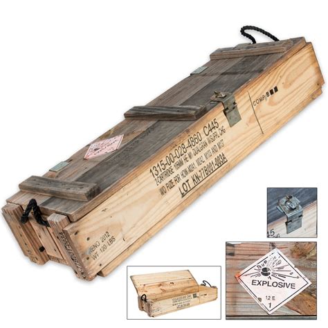 105mm Wooden Ammo Box Knives And Swords At The Lowest Prices