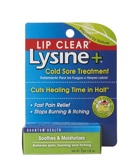 3 Pack Lip Clear Lysine Cold Sore Treatment All Natural Ointment 025