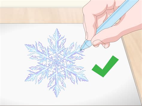 How To Draw A Snowflake 6 Steps With Pictures Wikihow