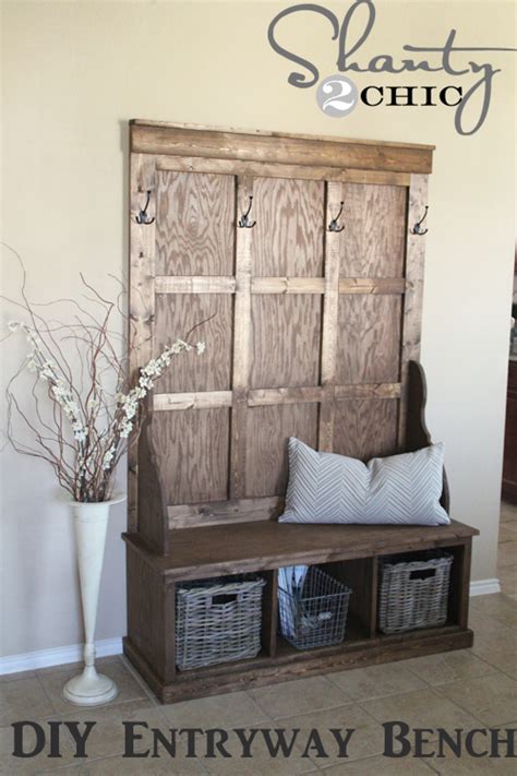 The most common hall tree with shoe storage material is wood. Hallway Bench Diy PDF Woodworking