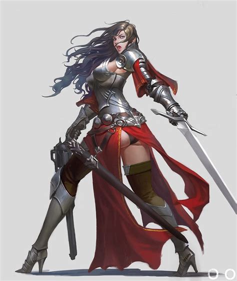 Artstation Warlord ㅇㅇ Joo Fantasy Female Warrior Female Armor Fantasy Armor Warrior Angel