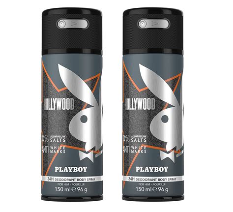 Playboy Hollywood Deo Body Spray Mann 2er Pack 2 X 150 Ml Amazonde