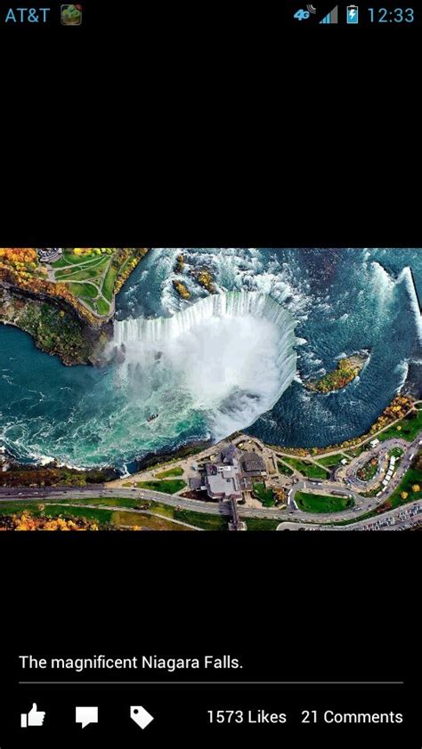 Niagara Falls From Above Incredible Places Famous Places Aerial View