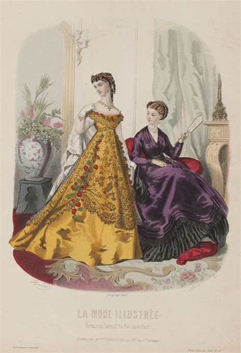 1868 La Mode Illustrée 1800s Fashion 19th Century Fashion Vintage