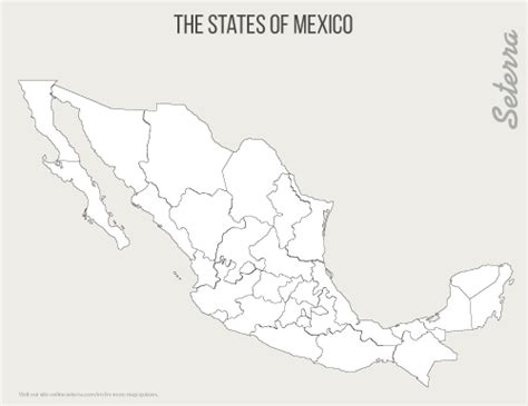 Mexico States Printables Seterra