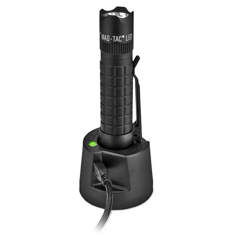 Maglite Mag Tac Led Rechargeable Flashlight System Crowned Bezel