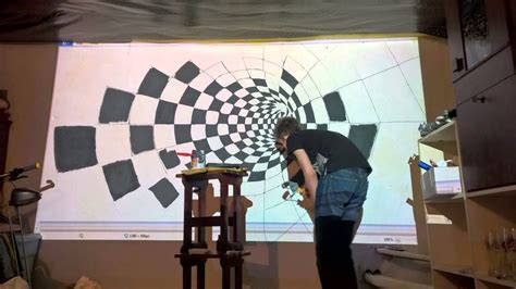 How To Draw Illusion On Wall With Epson Projector Timelapse Youtube