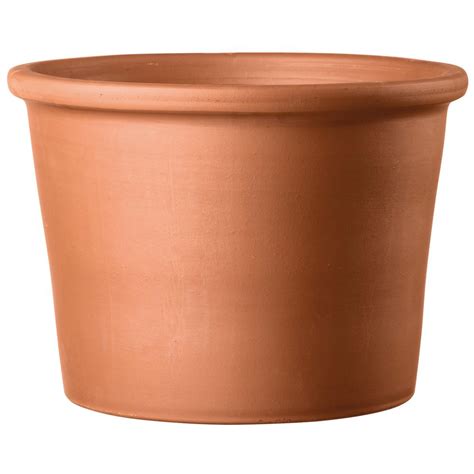Pennington 55 In Terra Cotta Clay Cylinder Pot 100544049 The Home Depot