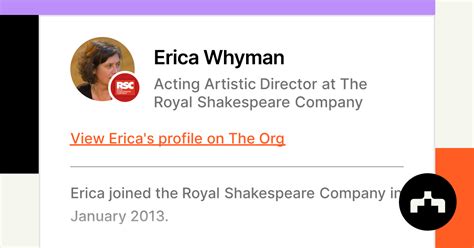 Erica Whyman Acting Artistic Director At The Royal Shakespeare Company The Org