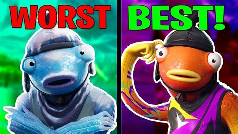 Ranking Every Fishstick Styles And Skins In Fortnite Youtube