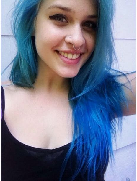 Such A Gorgeous Piercing Found On Blue Hair Piercing