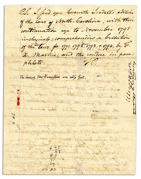 Lot Detail - Timothy Pickering Announces George Washington's Death One