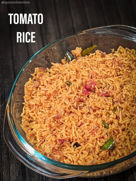 Tomato Rice Thakkali Sadam Recipe — Spiceindiaonline