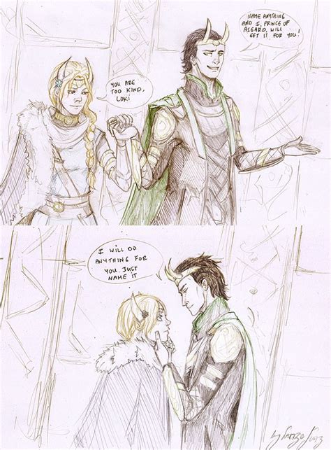 Loki And Sigyn 5 By Sanzo Sinclaire On Deviantart Sigyn Marvel Thor Y