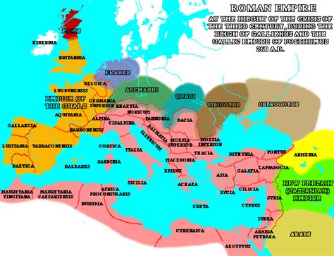 roman empire map at its height
