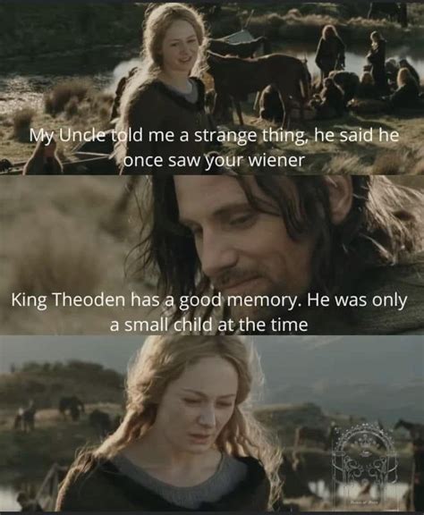Lord Of The Rings Aragorn And Éowyn Having A Conversation R