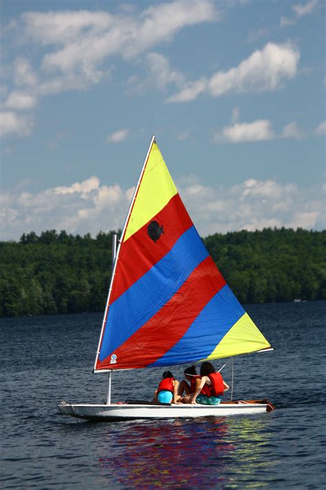Learning To Sail In One Of Our Sunfish Sailboats Small Sailboats