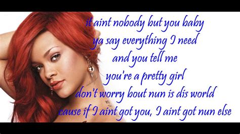 Rihanna Pretty Girl Lyrics Youtube